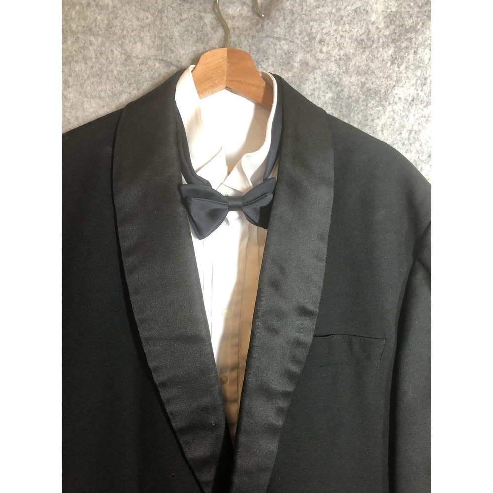 Tuxedo Jacket Mens Black Shawl Lapel One Button Paisley Lining Blazer Dinner